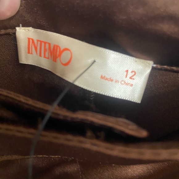 Satin Brown Cargo Pants - Picture 9 of 9